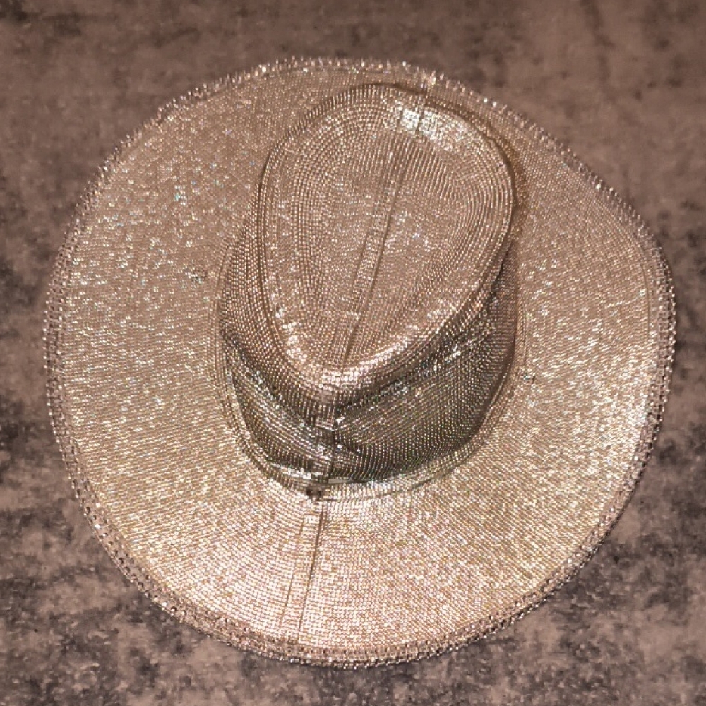 Elegant Gold Women's Beaded Hat